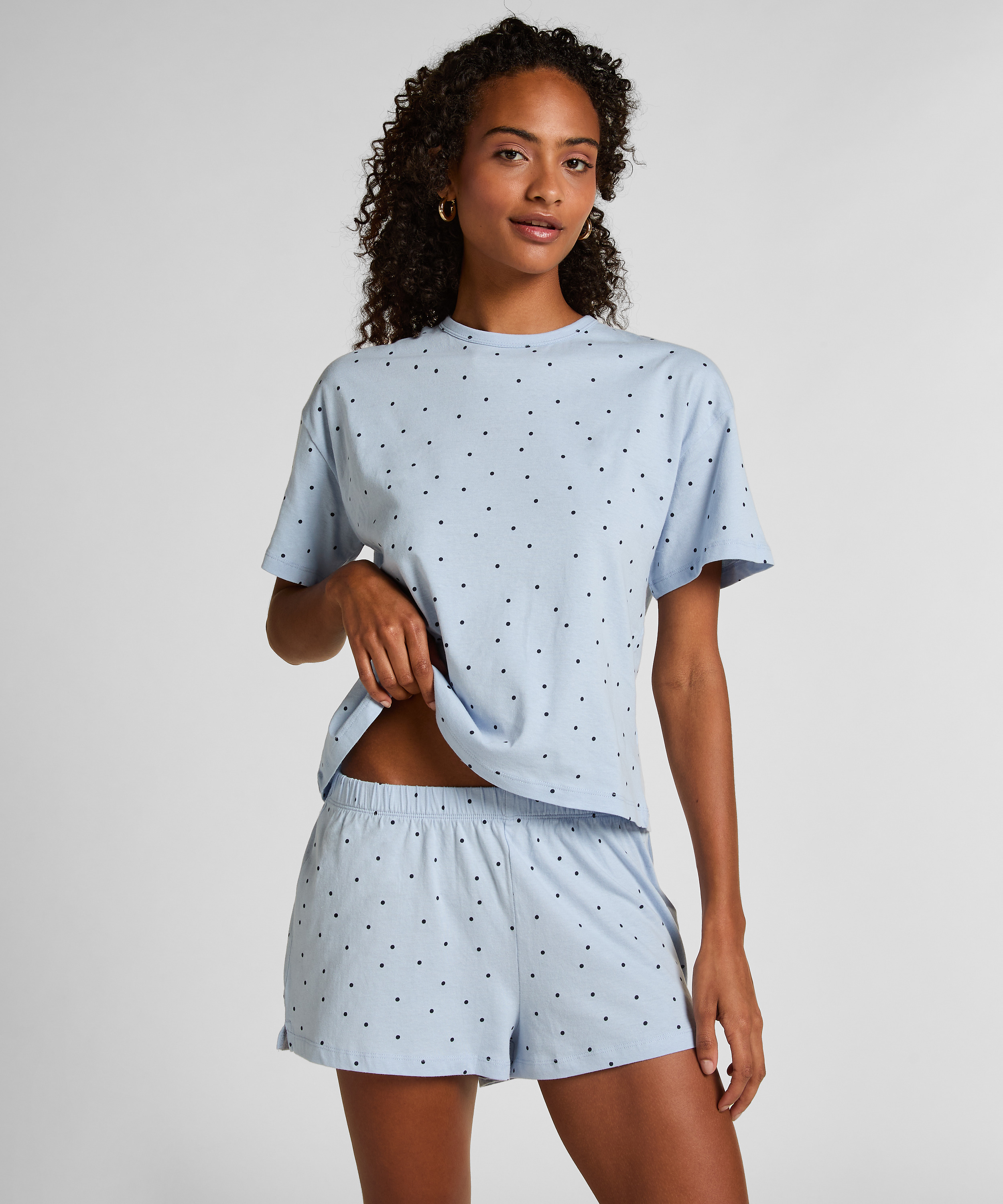 Pyjamaset Cotton, Blue, main