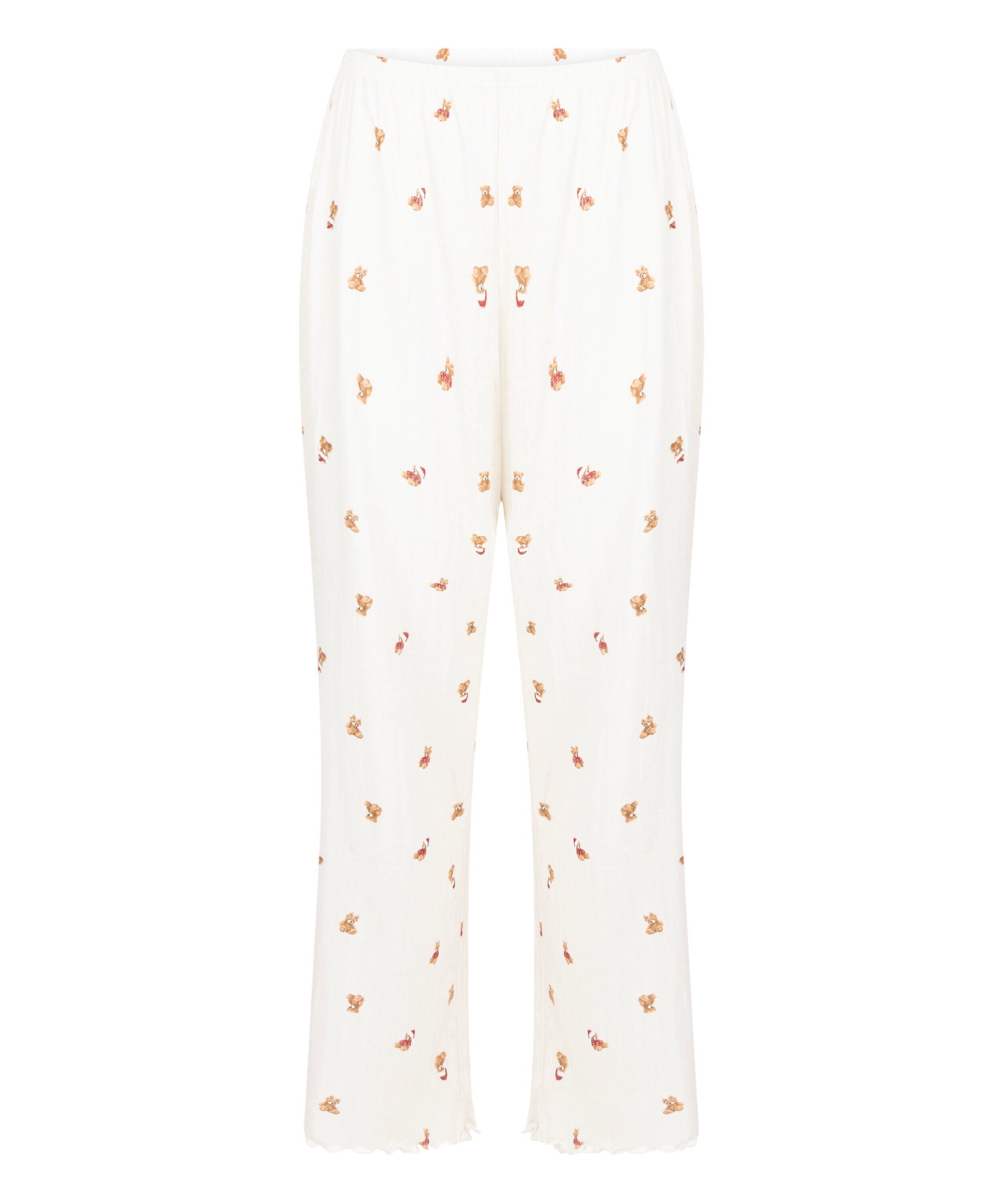Pointelle Pyjama Pants, White