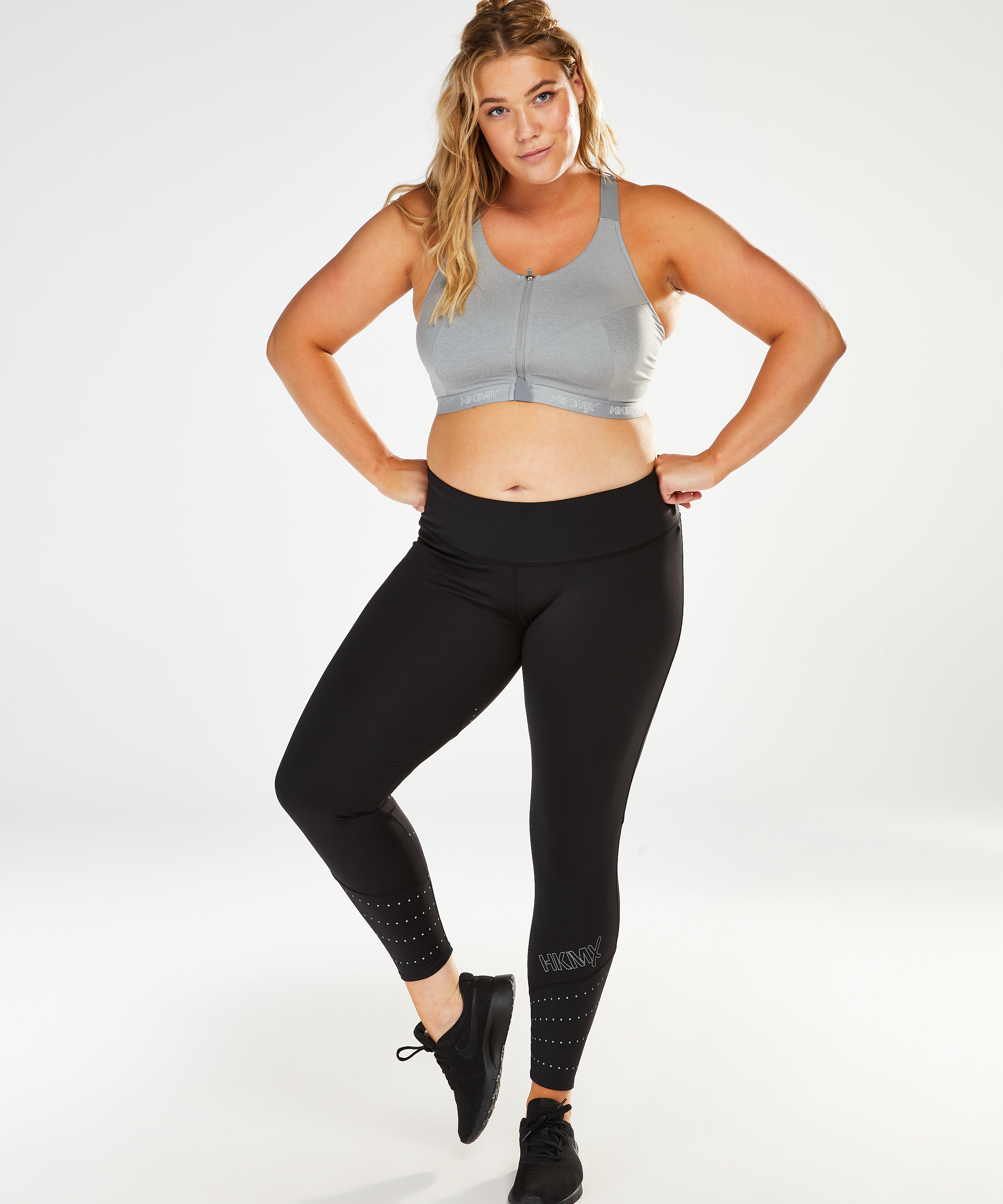 HKMX Sports bra The Pro Level 3, Grey, main