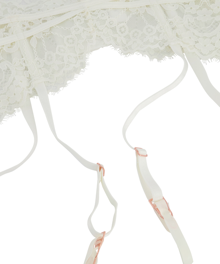 Amelia Suspenders, White