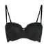 Marine Padded Underwired Strapless Bra, Black