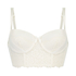 Catrin Padded Longline Underwired Bra, White