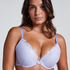 Marine Padded Underwired Push-Up Bra, Purple