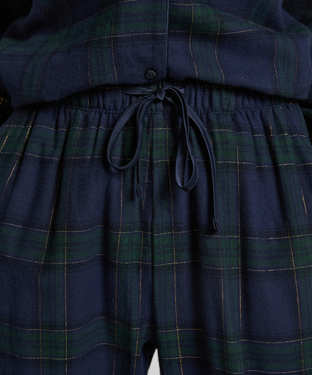 Flannel Pyjama Pants, Blue