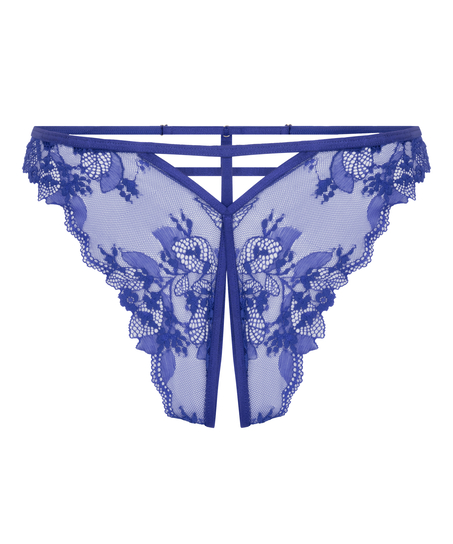 Amari Open Crotch Brazilian, Blue