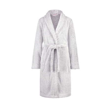 Fleece Bathrobe Short, Grey