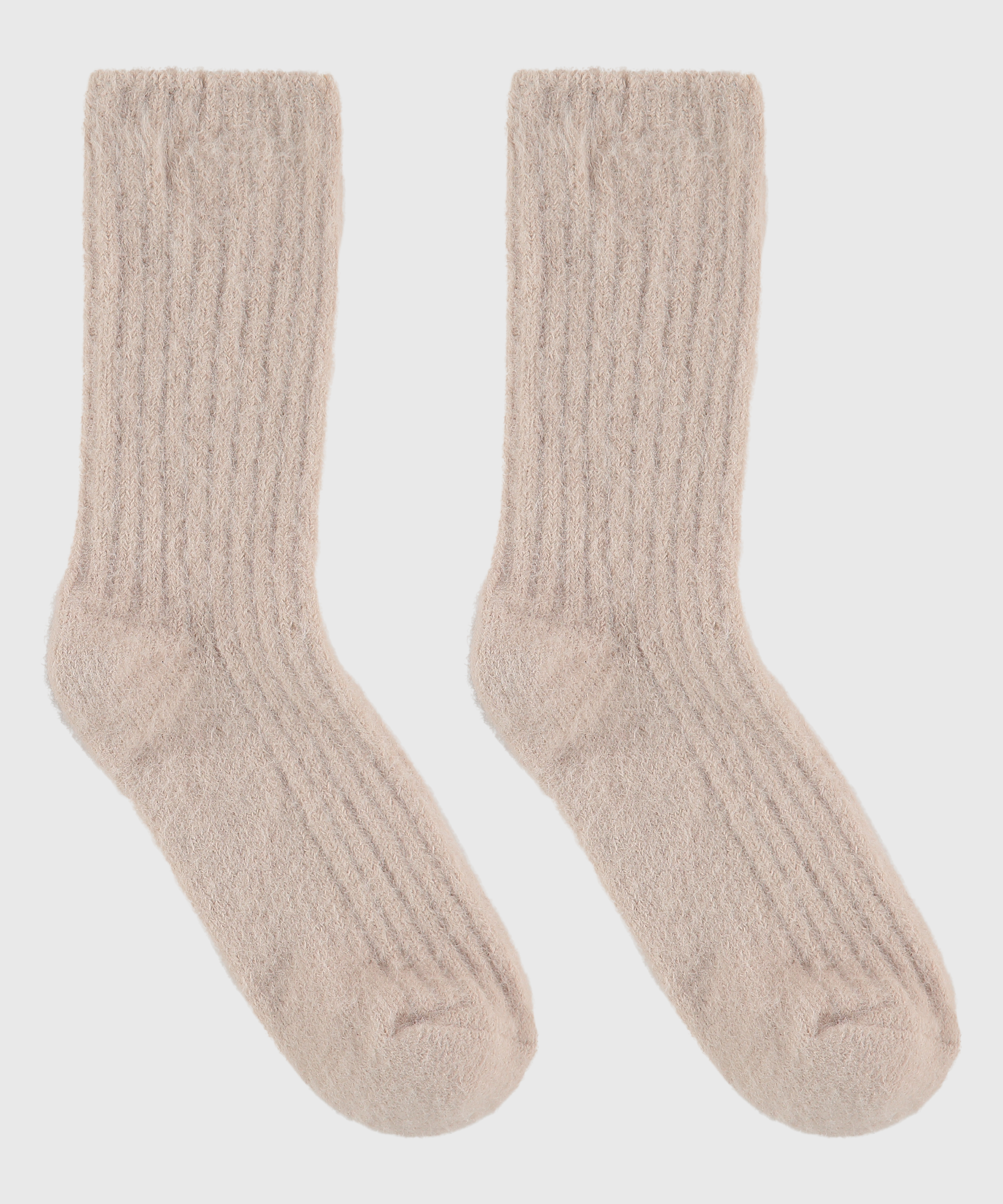 Vera Fluffy Socks, Grey, main