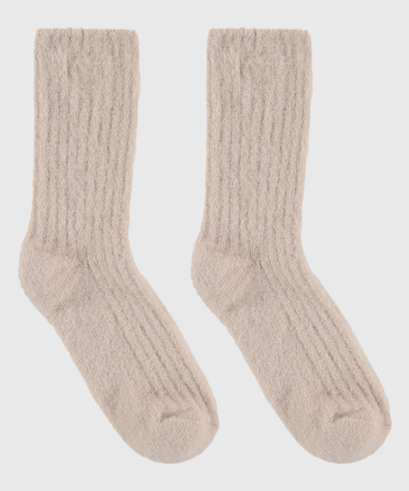 Vera Fluffy Socks, Grey