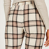 Tall Twill Check pyjama pants, Beige