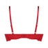 Rose padded push-up bra, Red
