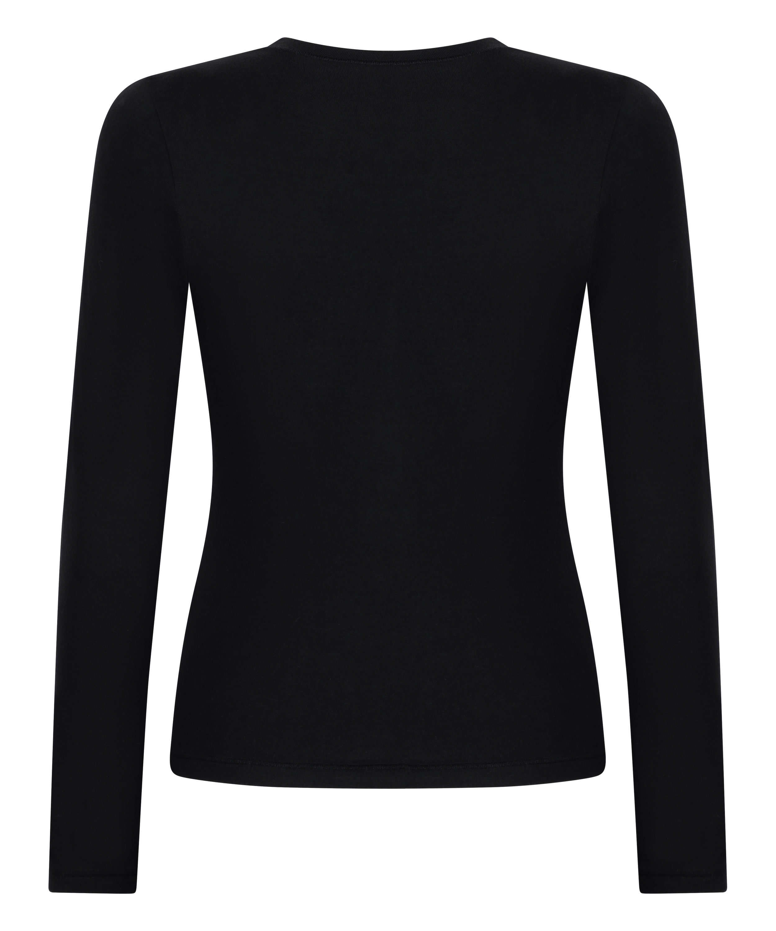 Longsleeved Shirt from Soft Cotton, Black, main