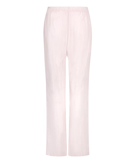 Poplin Cotton Pyjama Pants, Pink