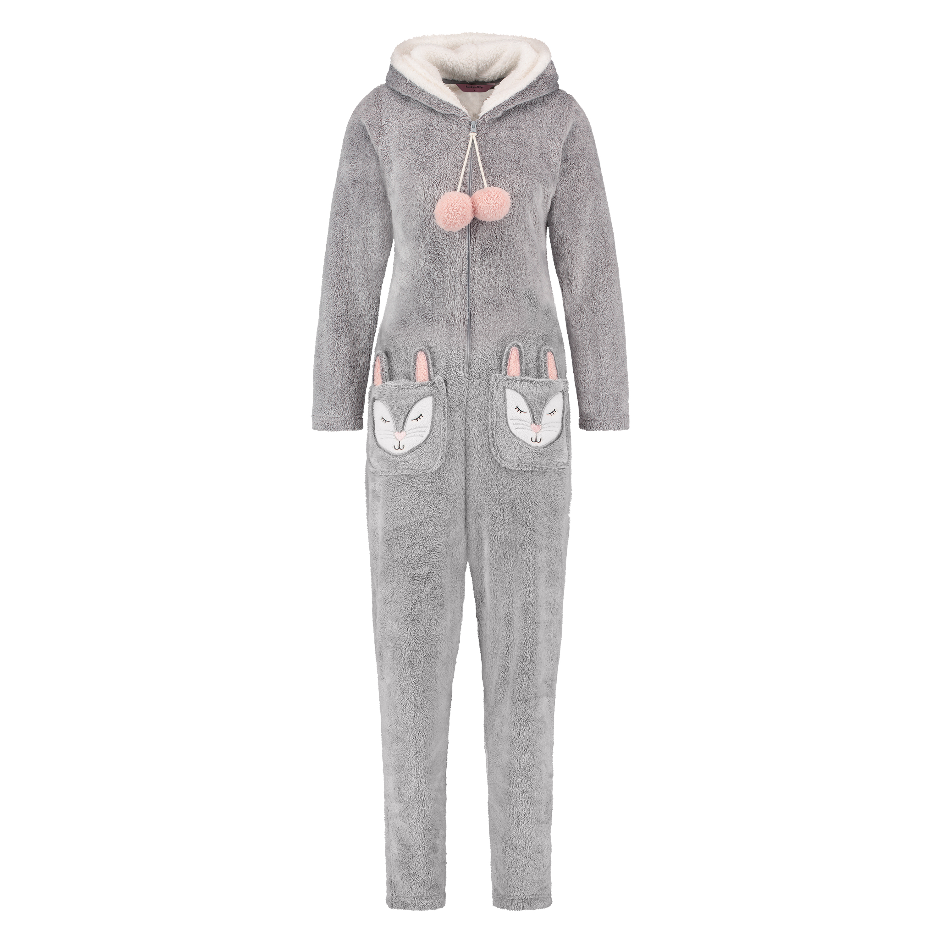Novelty Fleece Onesie, Grey, main