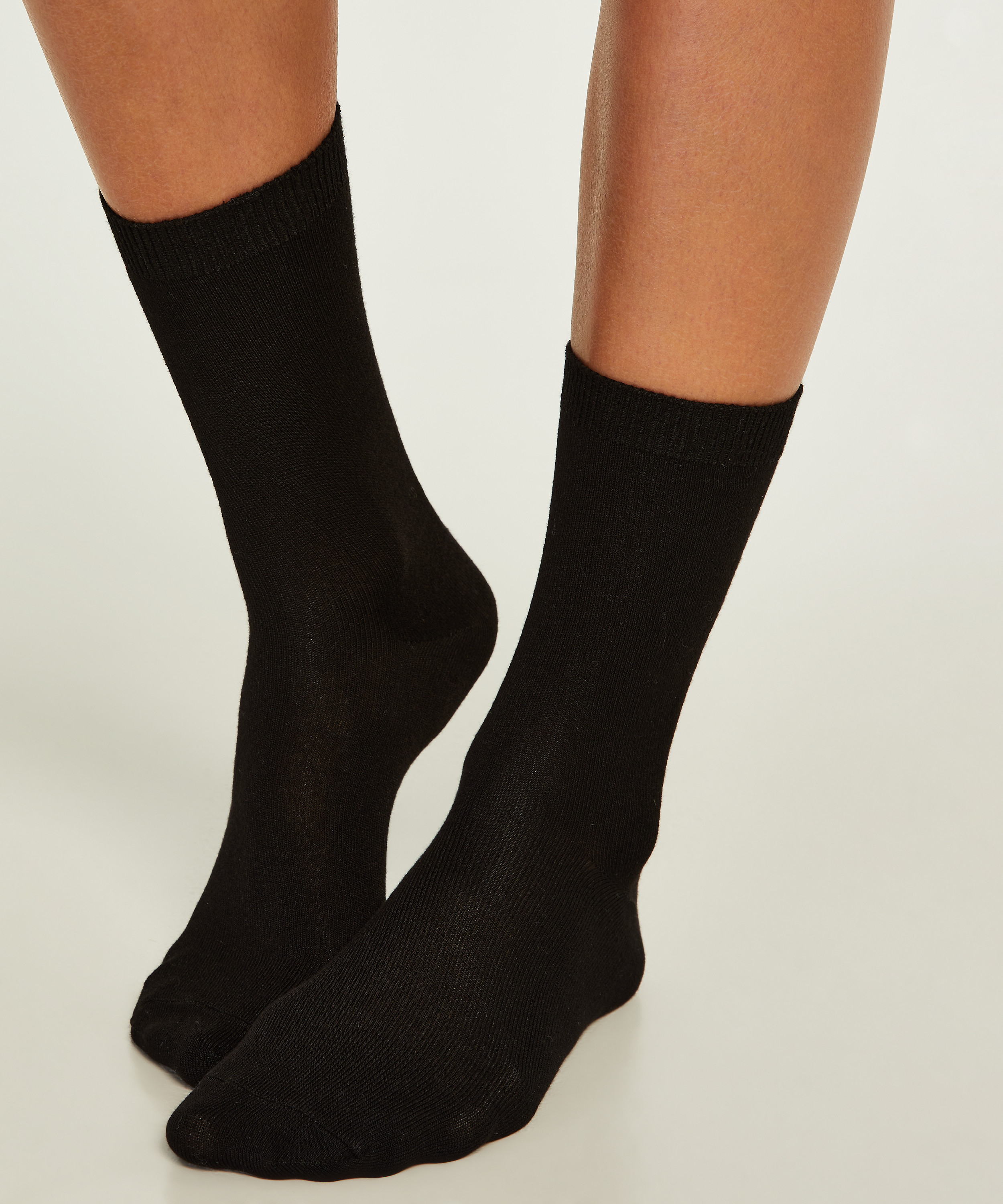2 pairs of  Viscose socks, Black, main