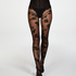 20 denier lacy spots tights, Black