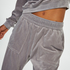 Tall Velours Jogging Bottoms, Grey