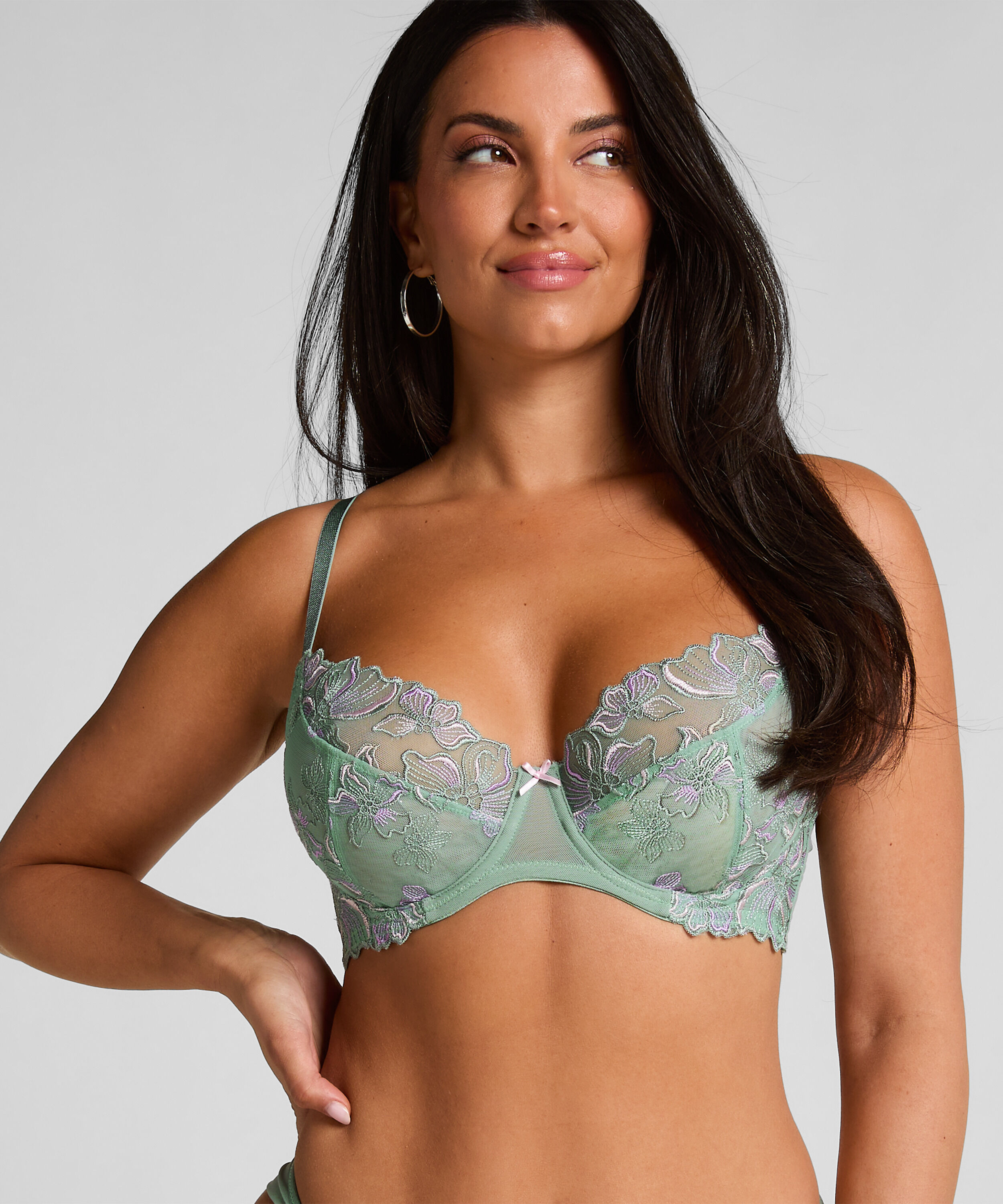 Lauren Non-Padded Underwired Bra, Green