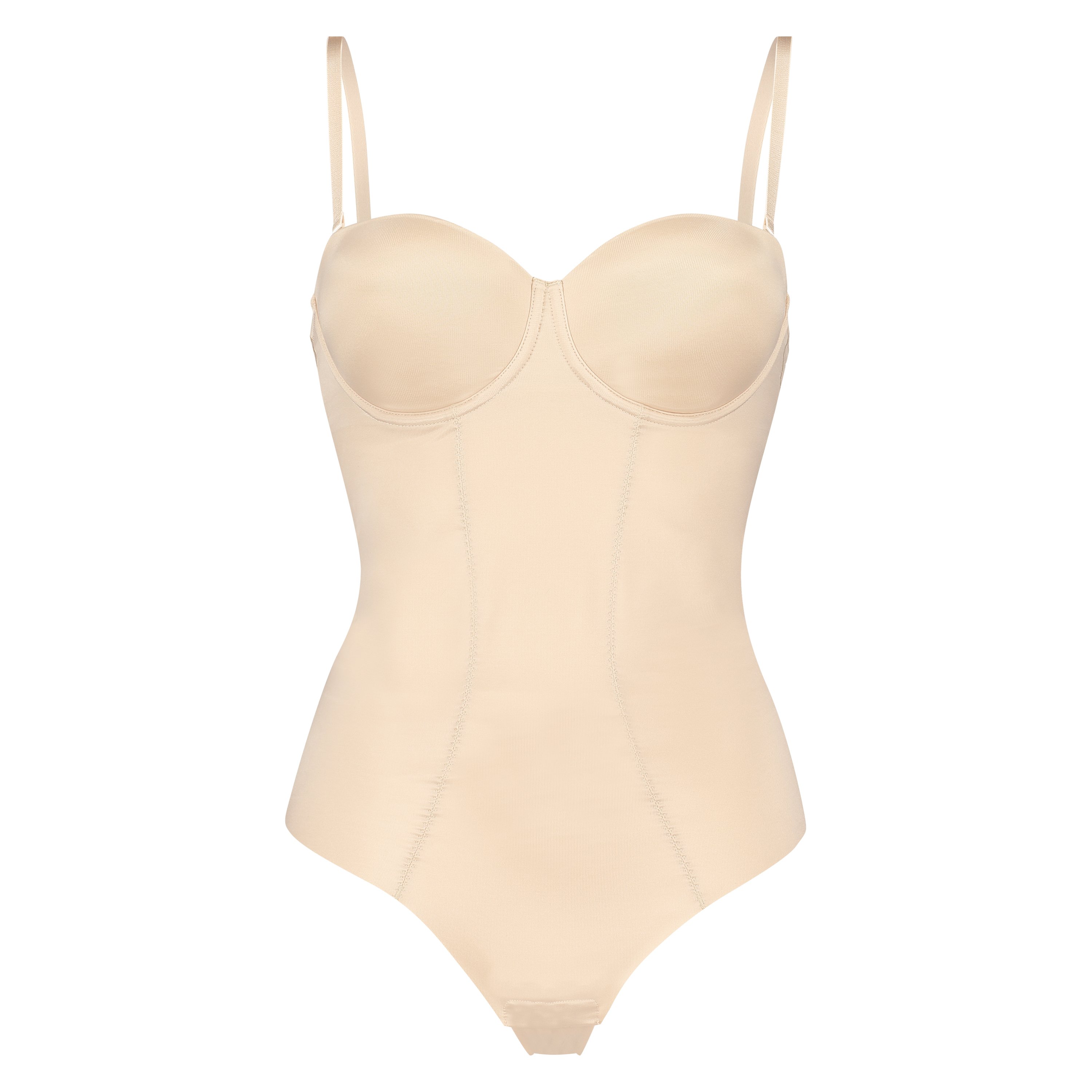 Sculpting body with padded cups, Beige, main