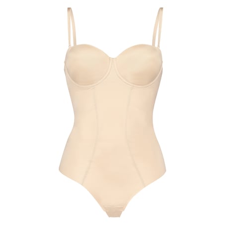 Sculpting body with padded cups, Beige