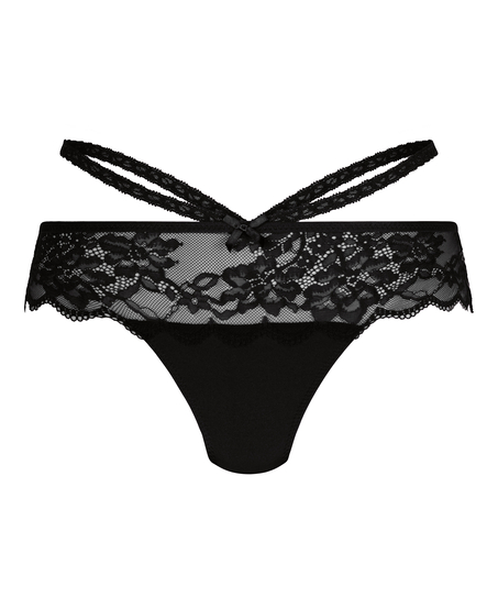 Amanda Boxer String R, Black