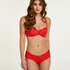 Rose Padded Underwired Bra, Red