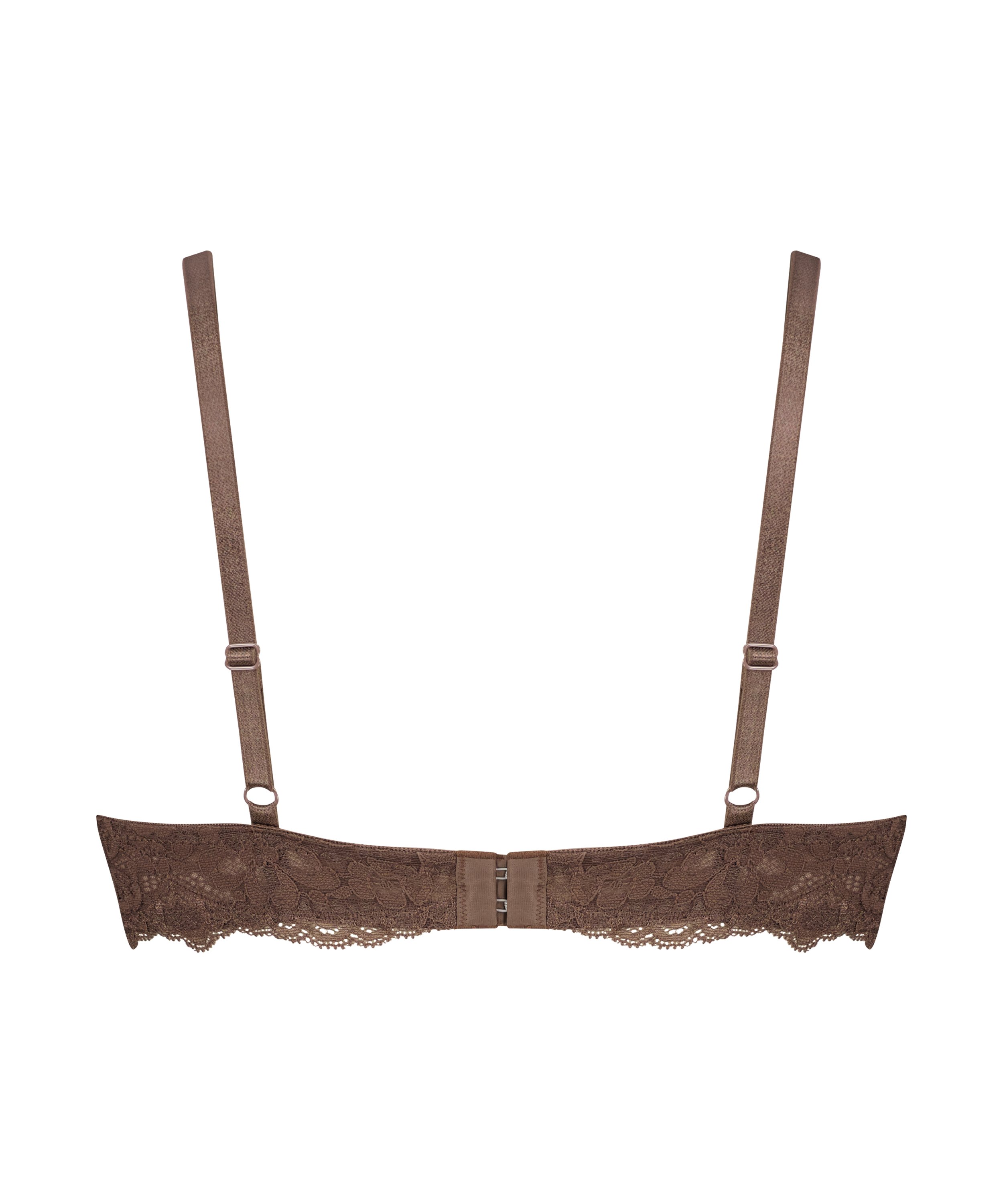 Marine Padded Underwired Bra, Brown, main