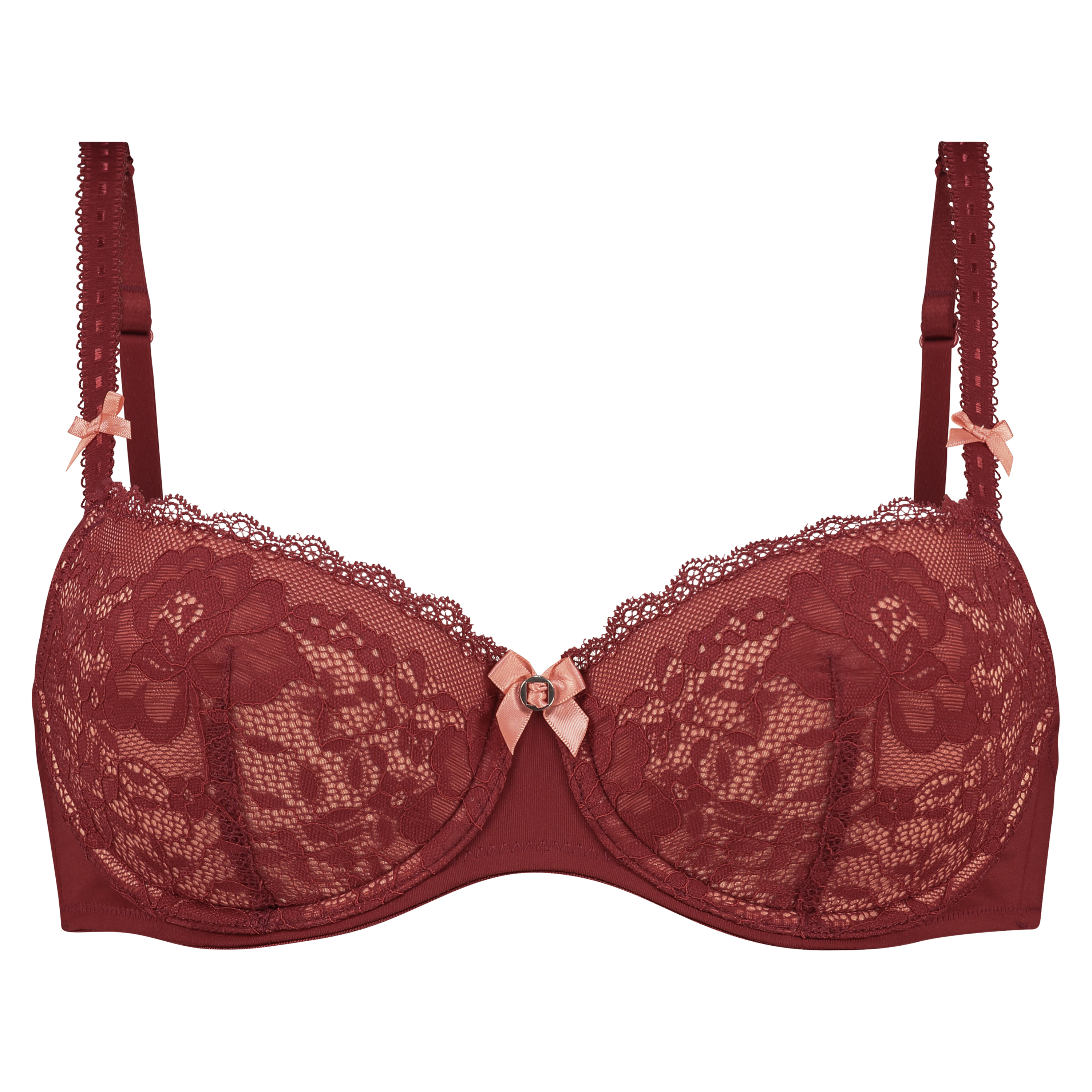 Theresa Padded Underwired Bra, Red, main