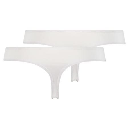 2 Cotton Thongs Kim, White