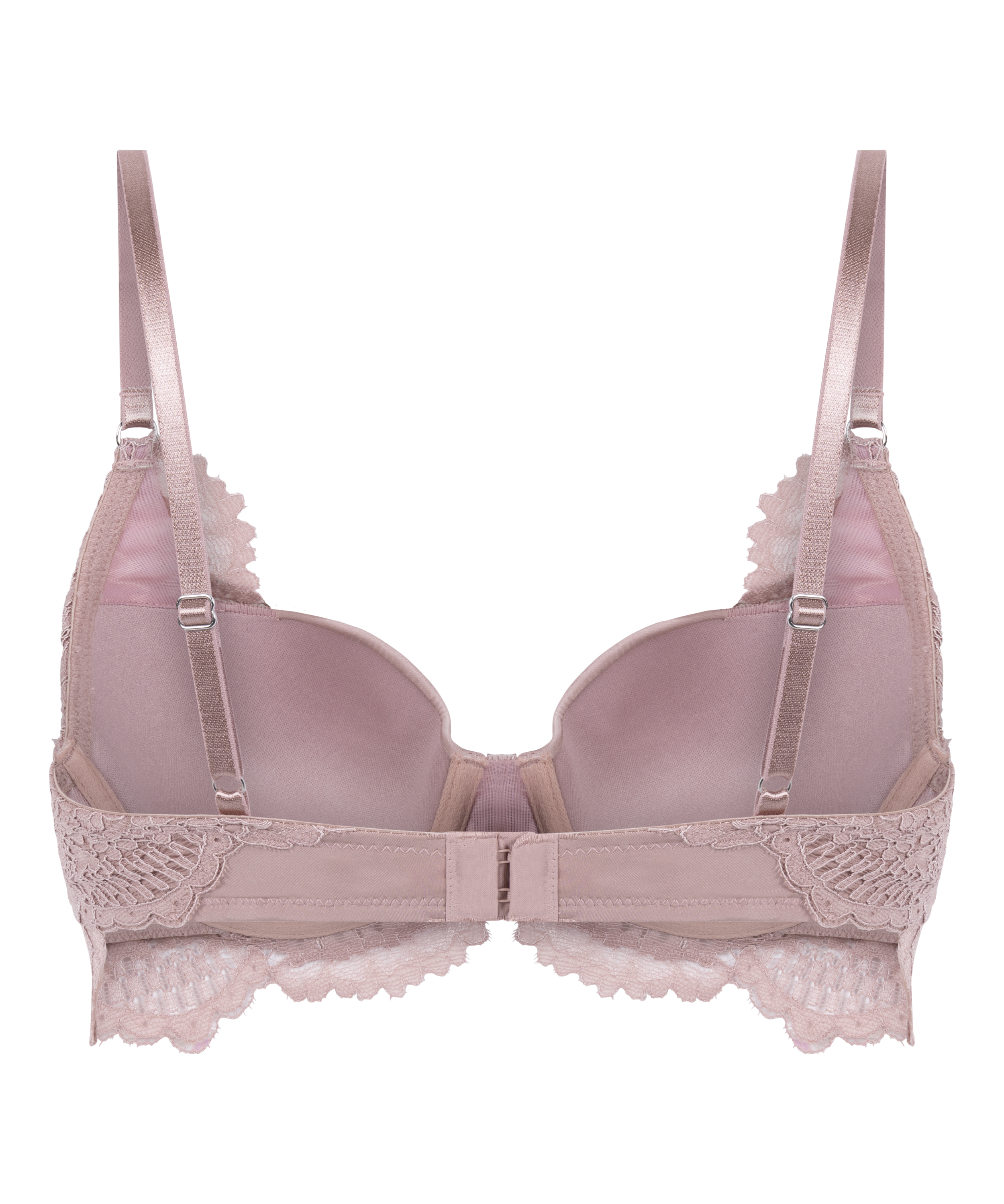 Essie Padded Underwired Longline Bra, Purple, main