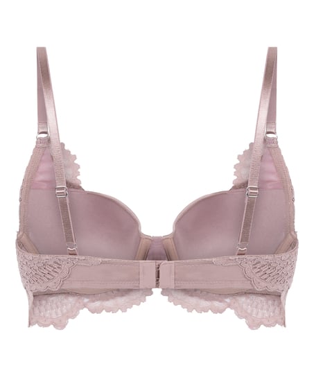 Essie Padded Underwired Longline Bra, Purple