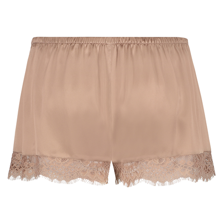 Scallop Lace silk pyjama shorts, Pink