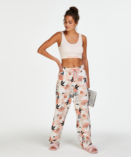 Woven Pyjama Bottoms, Pink