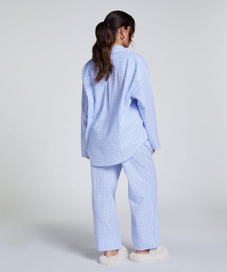 Cotton Pyjama Pants, Blue