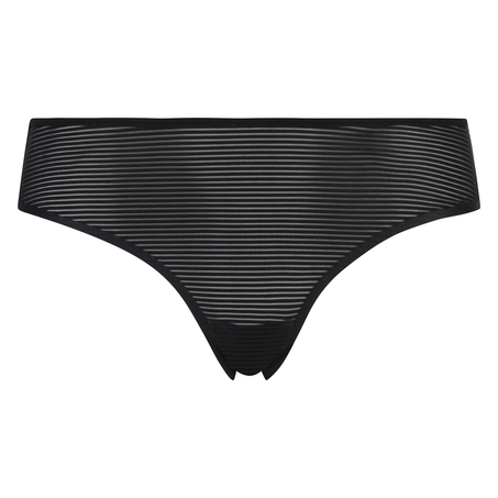 Invisible Brazilian Stripe mesh, Black