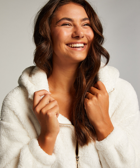 Fleece Jacket, White