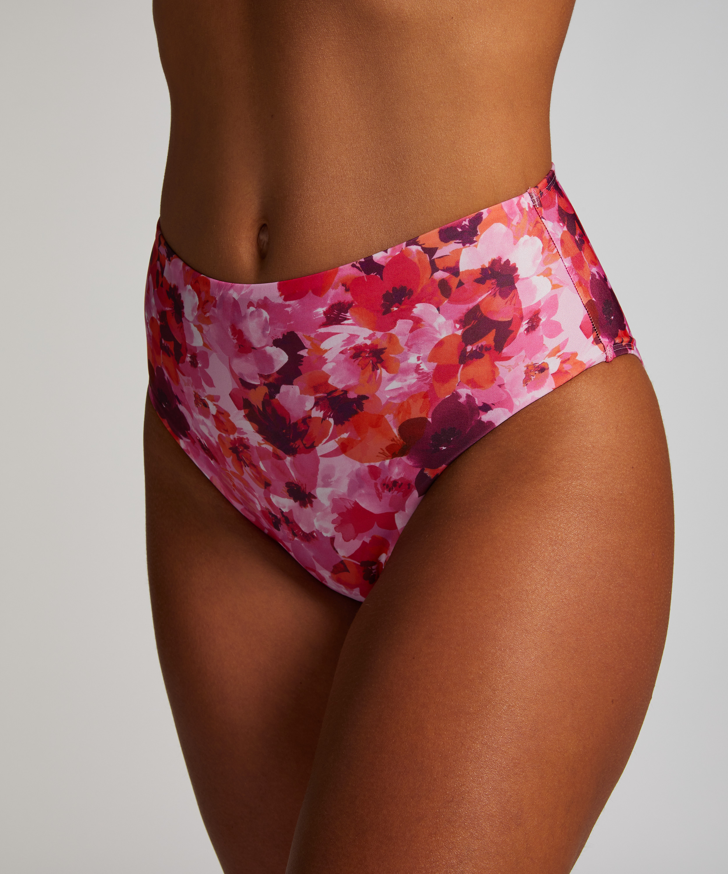Floral Rio Bikini Bottoms, Pink, main