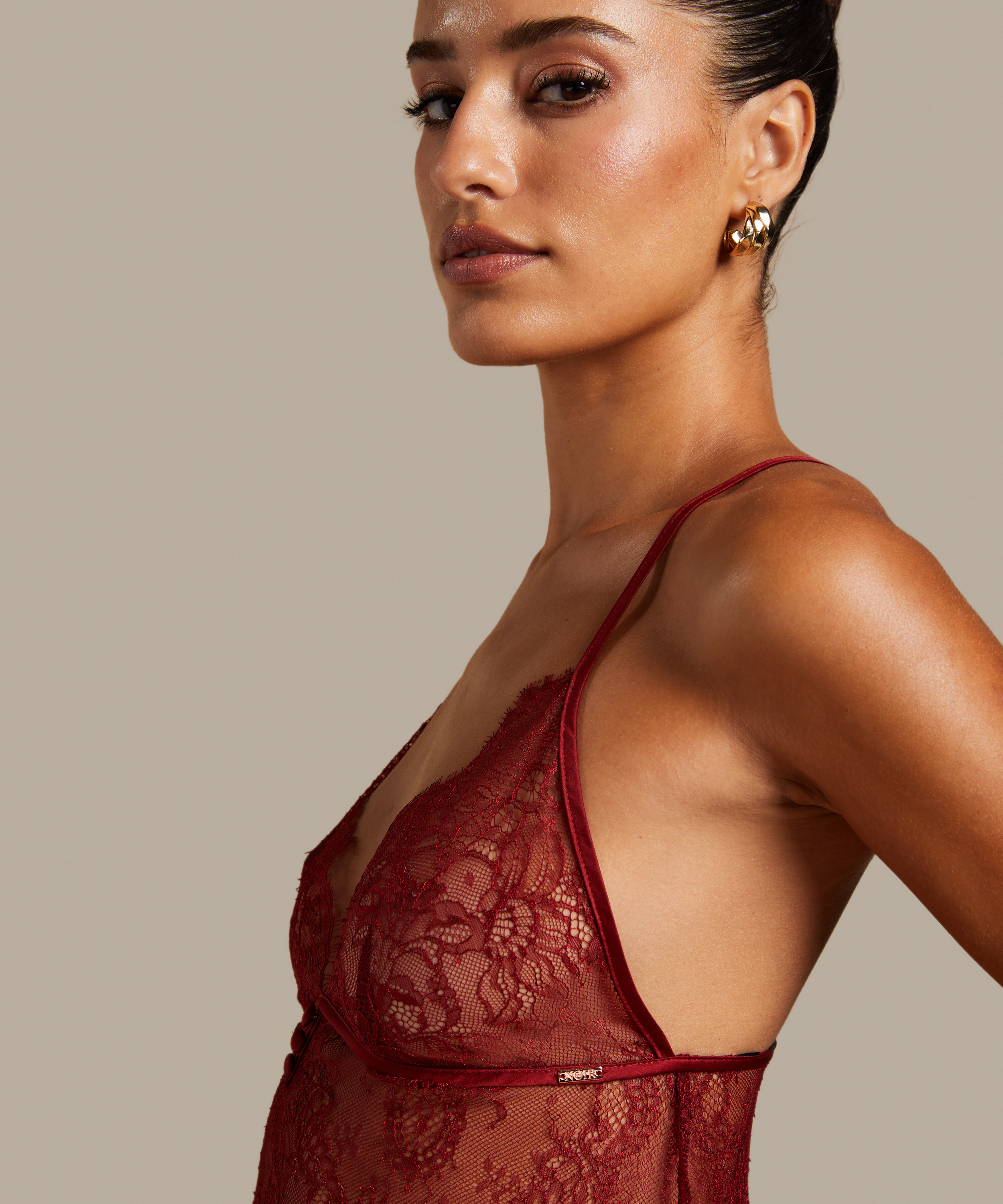 Delphine Lace Cami, Red, main