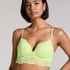 Shiloh Padded Non-wired Longline Bra, Green