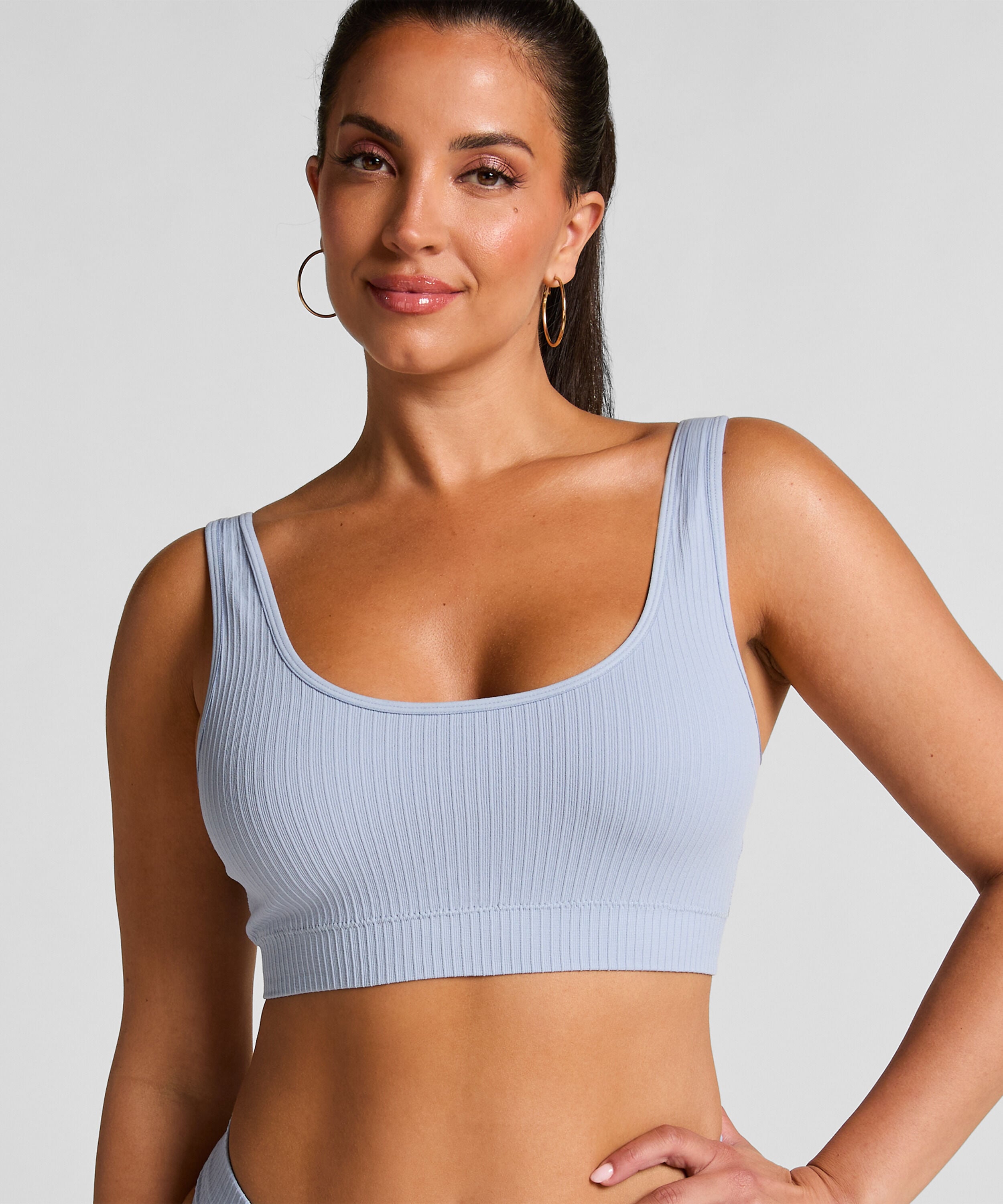 Dianne Scoop Bralette, Blue