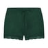 Velvet lace shorts, Green