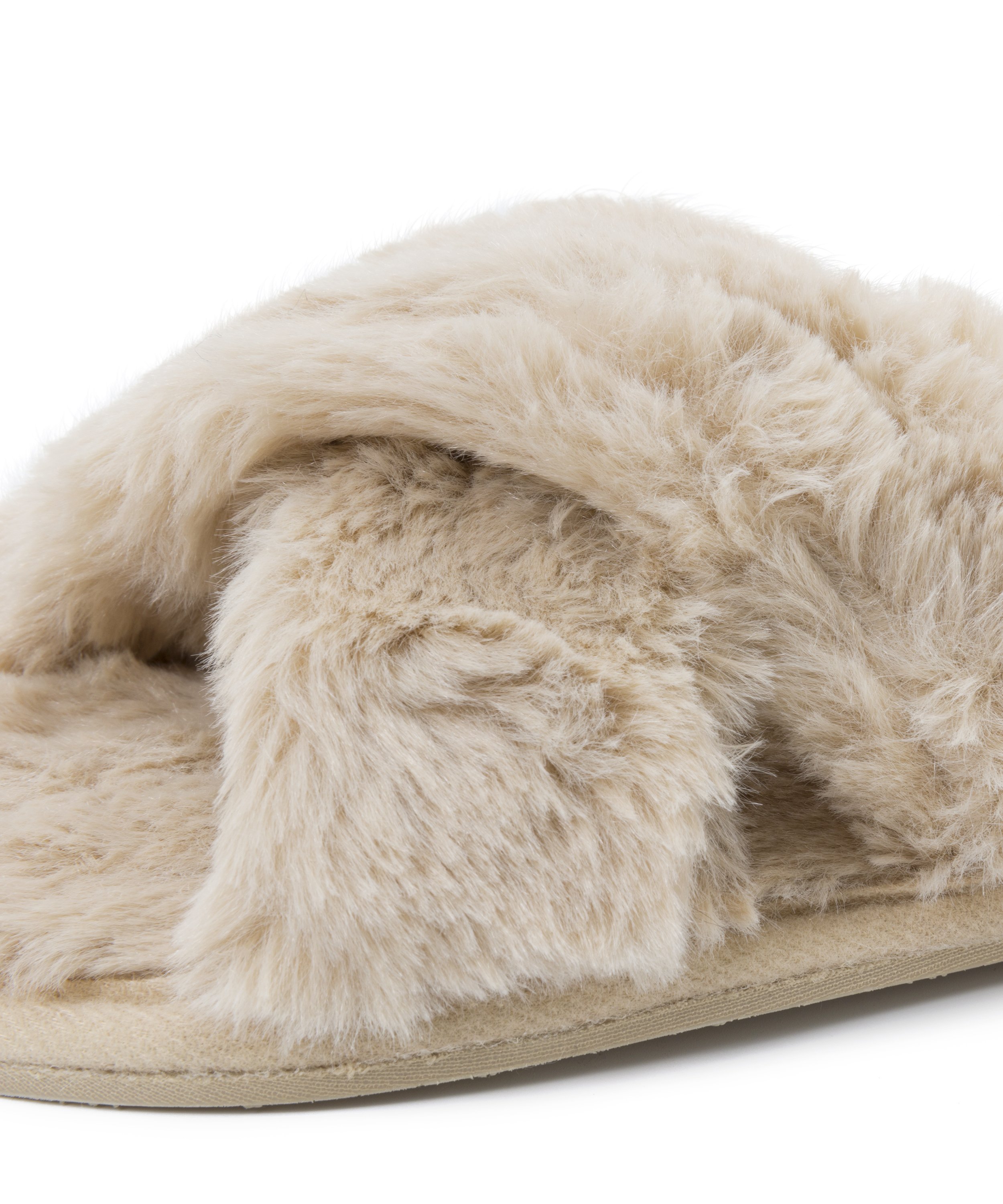 Cross Straps Indoor Sandals, White, main