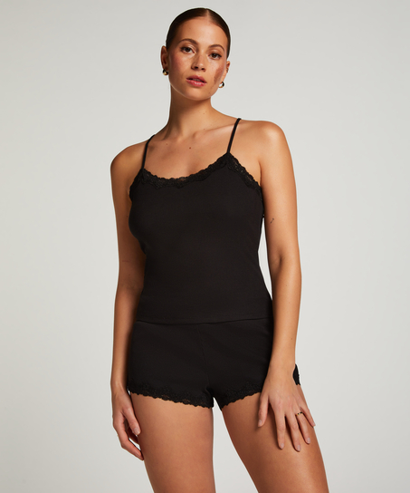 Cami Short Pyjama Set, Black