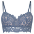 Shiloh Padded Longline Underwired Bra, Blue