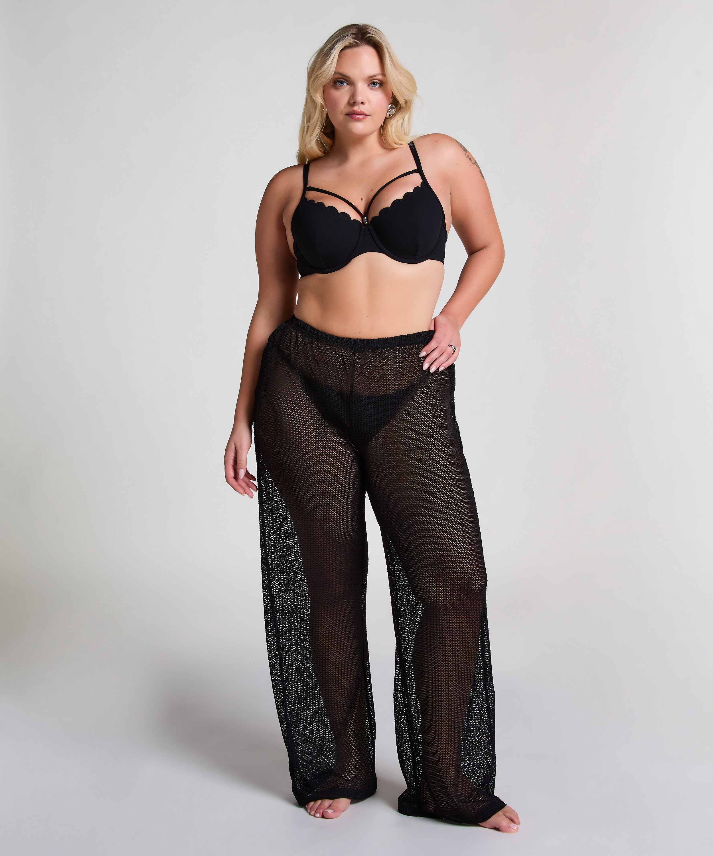 Beach Knit Pant, Black, main