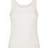 Singlet Brushed Jersey Rib, White
