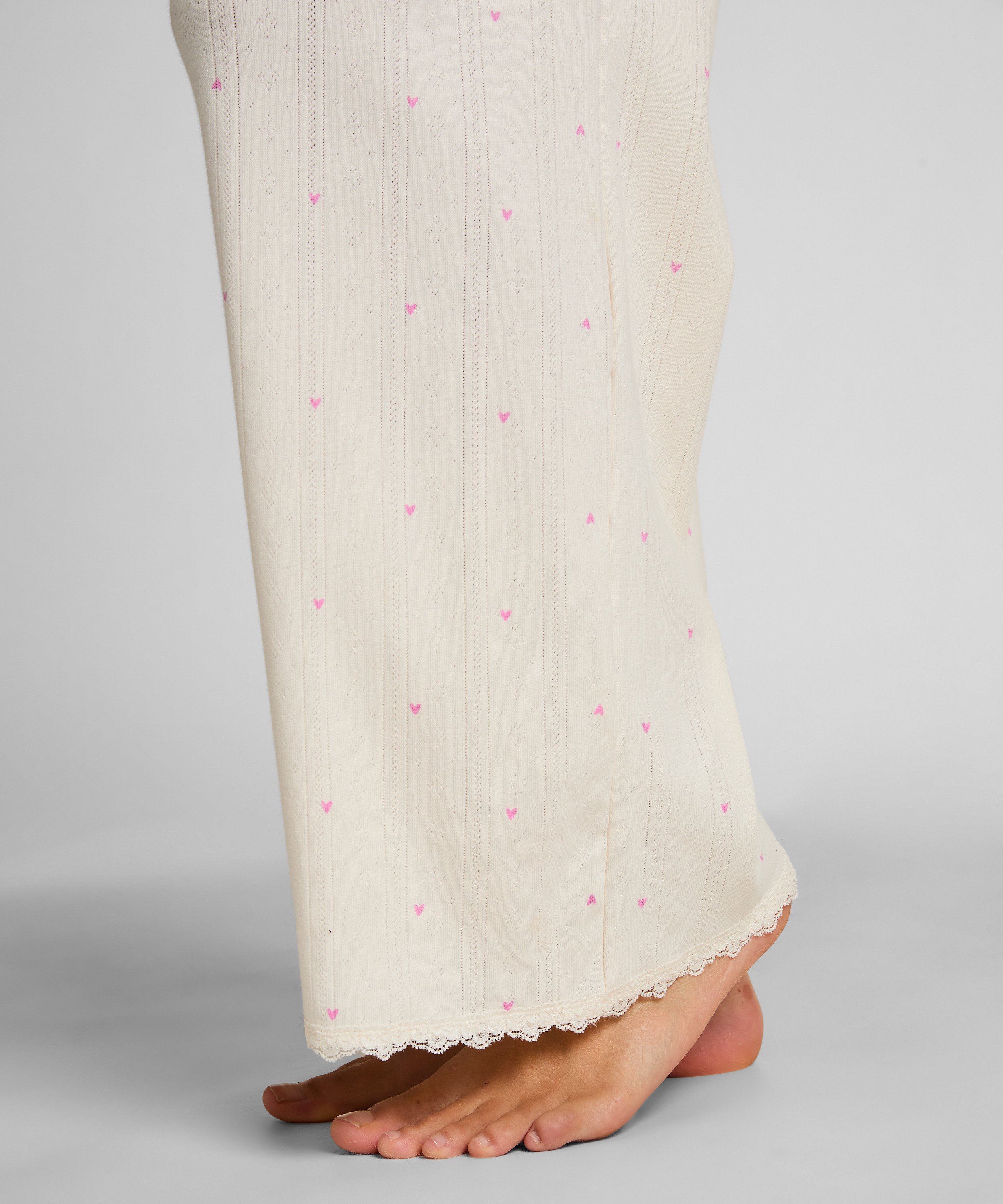 Pointelle Pant, White, main