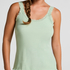 Singlet Rib Jersey Lace, Green