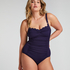 Shaping Scallop Swimsuit, Blue