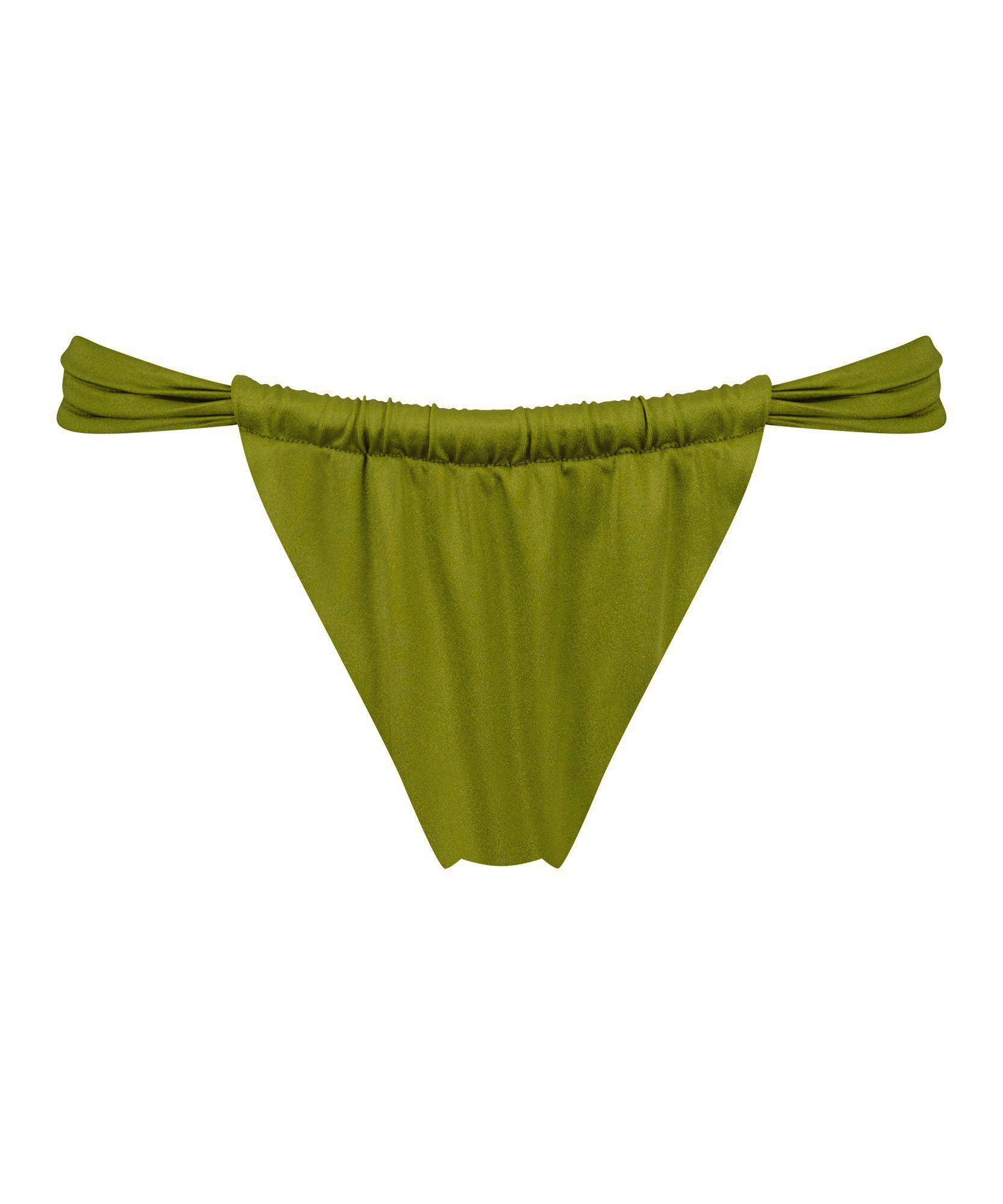 Palm High Leg Bikini Bottoms, Green, main