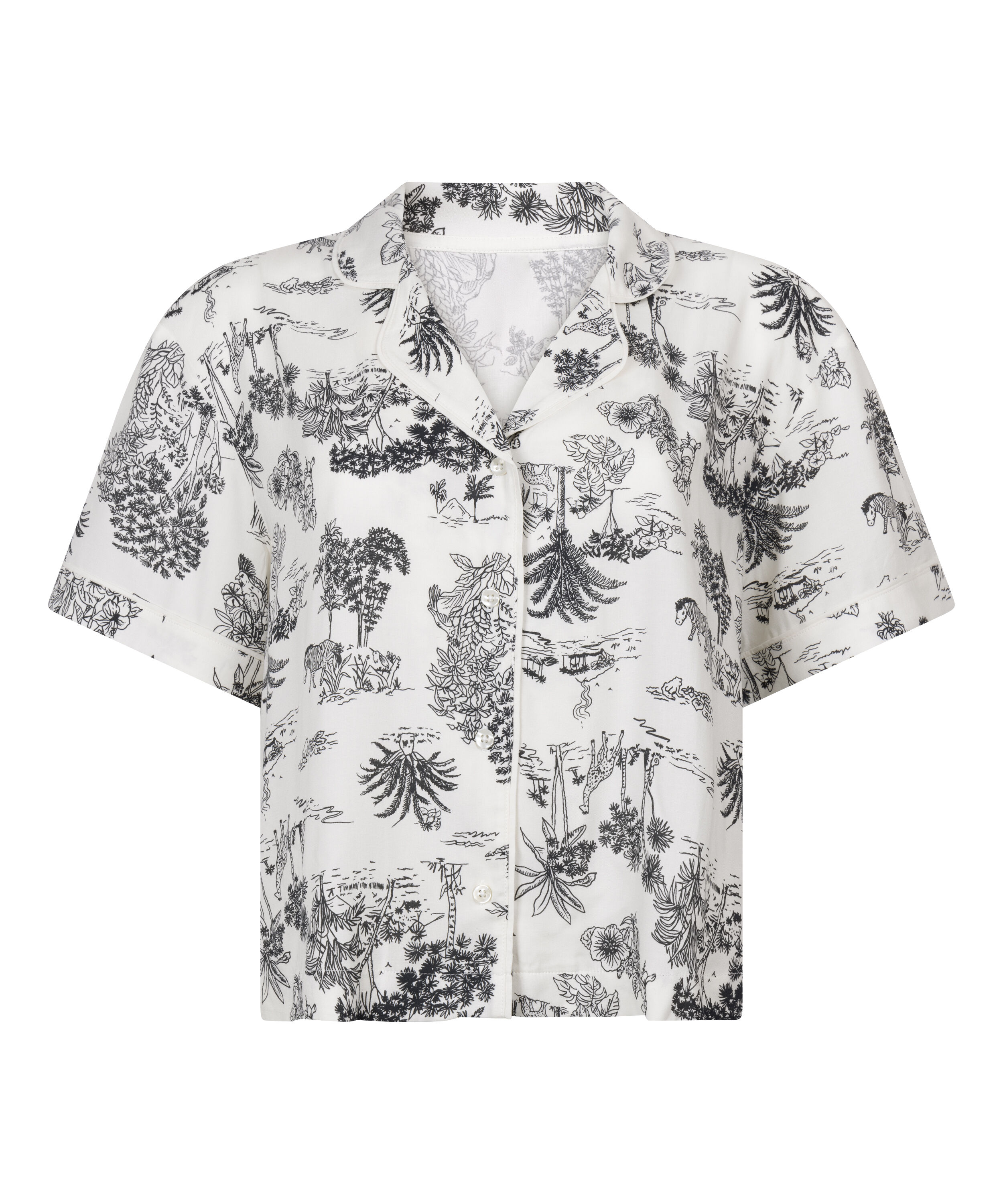 Jacket Short Sleeves Woven, White